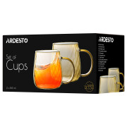 Набір чашок Ardesto Golden Moon з ручками 350 мл., 2 предмети