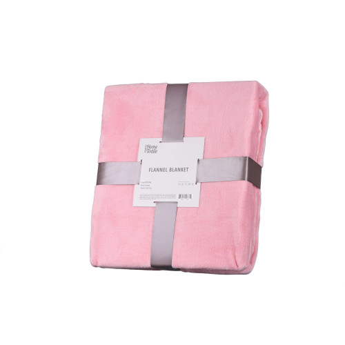 Плед Ardesto Flannel, рожевий, 200 х 220 см.