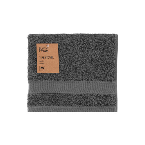 Рушник махровий Ardesto SuperSoft, графіт, 50 х 90 см. Рушник махровий Ardesto SuperSoft, графіт, 50 х 90 см.