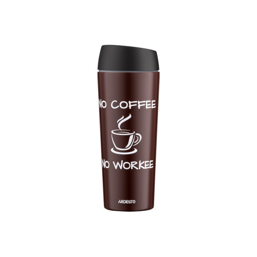 Термочашка Ardesto Coffee time 450 мл., коричневий