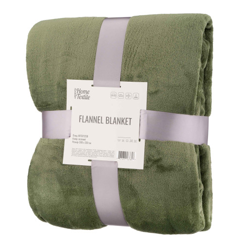 Плед Ardesto Flannel, зелений, 200 х 220 см. Плед Ardesto Flannel, зелений, 200 х 220 см.