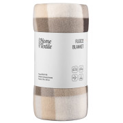 Плед Ardesto Fleece, клітинка-беж, 130 х 160 см.