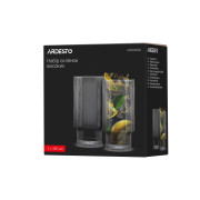 Набір високих склянок Ardesto Graphite / 2х380 мл.