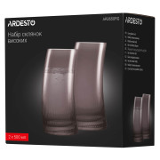 Набір високих склянок Ardesto Graphite / 2х500 мл.