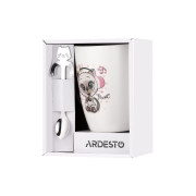 Чашка з ложкою Ardesto Music 320 мл.