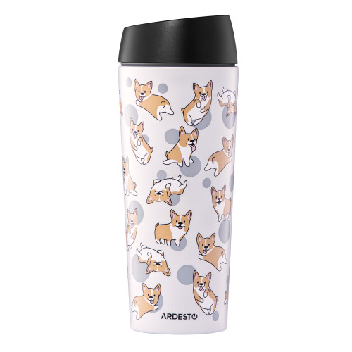 Термочашка Ardesto Coffee time Corgi 450 мл., сірий
