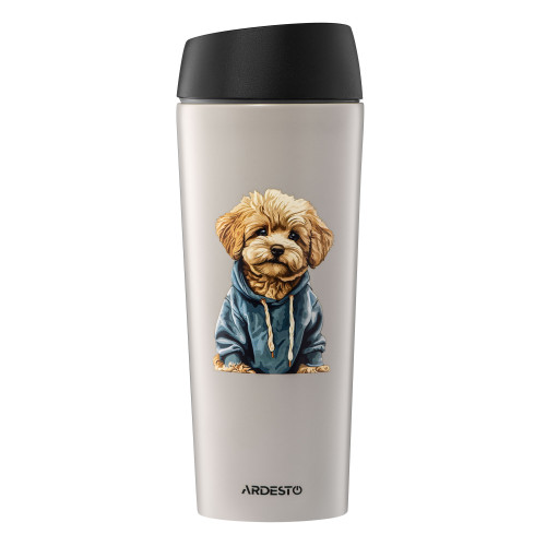 Термочашка Ardesto Coffee time Maltipoo 450 мл., бежевий
