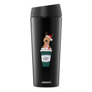 Термочашка Ardesto Coffee time Reindeer 450 мл., чорний