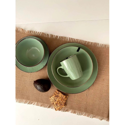 Столовий сервіз Ardesto Bagheria Pastel green 18 предметів