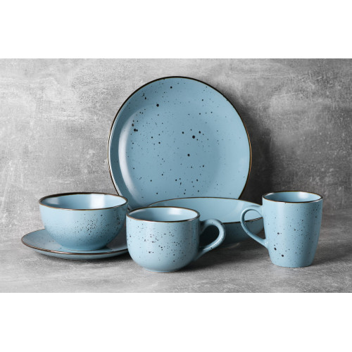 Столовий сервіз Ardesto Bagheria Misty blue 19 предметів