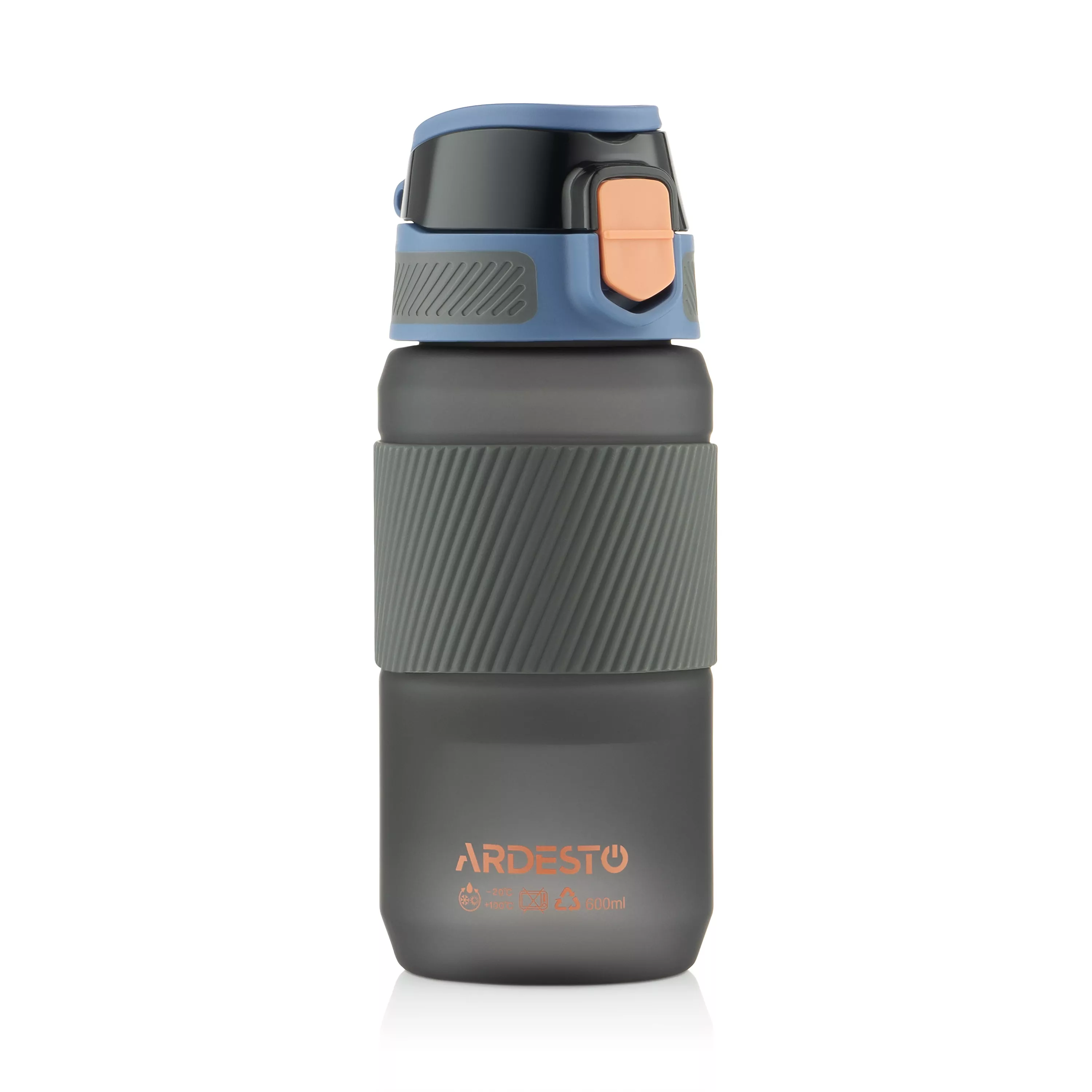Пляшка для води Ardesto Spring 600 мл чорний