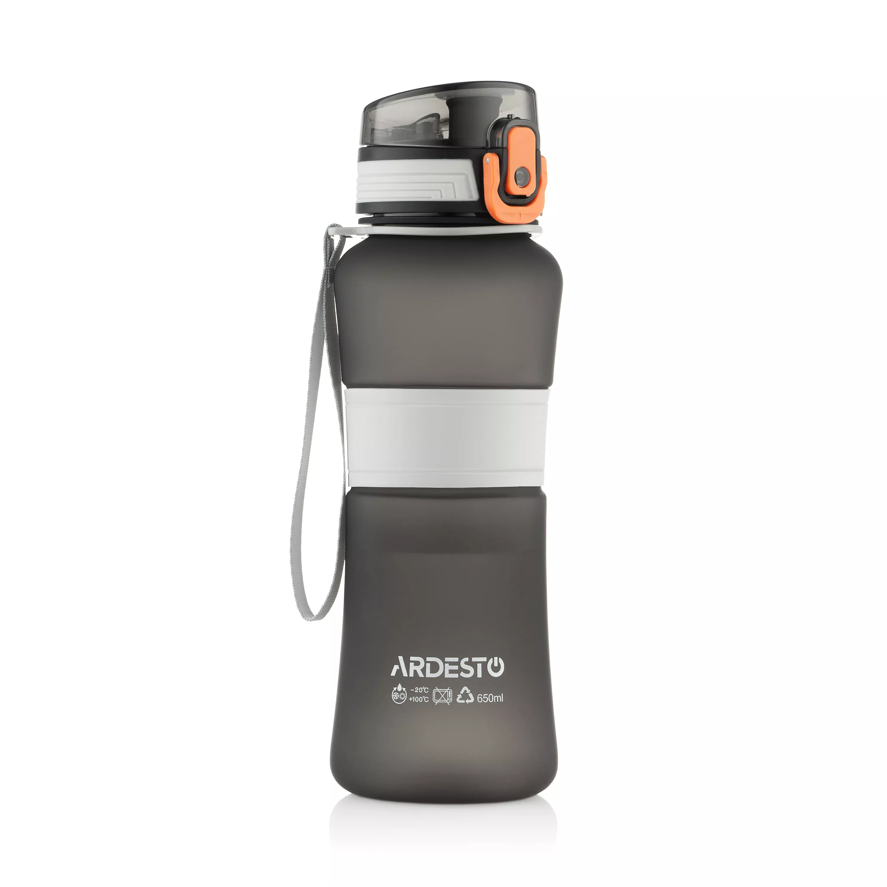 Пляшка для води Ardesto Balance 650 мл чорний