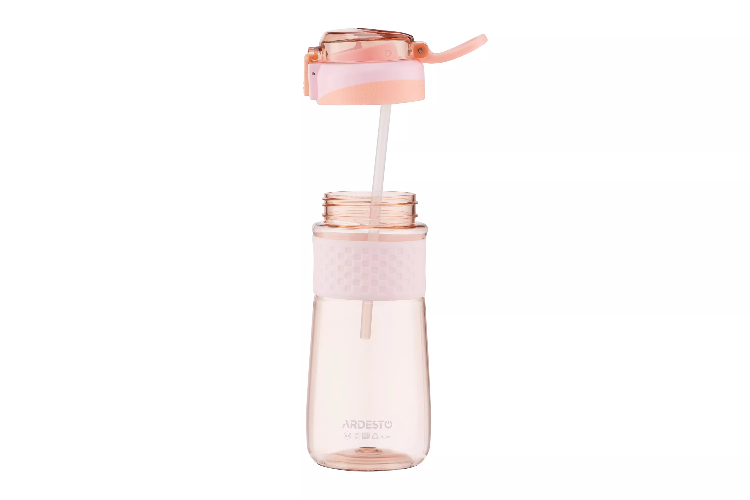 Пляшка для води Ardesto Energy 700 мл рожева Пляшка для води Ardesto Energy 700 мл рожева