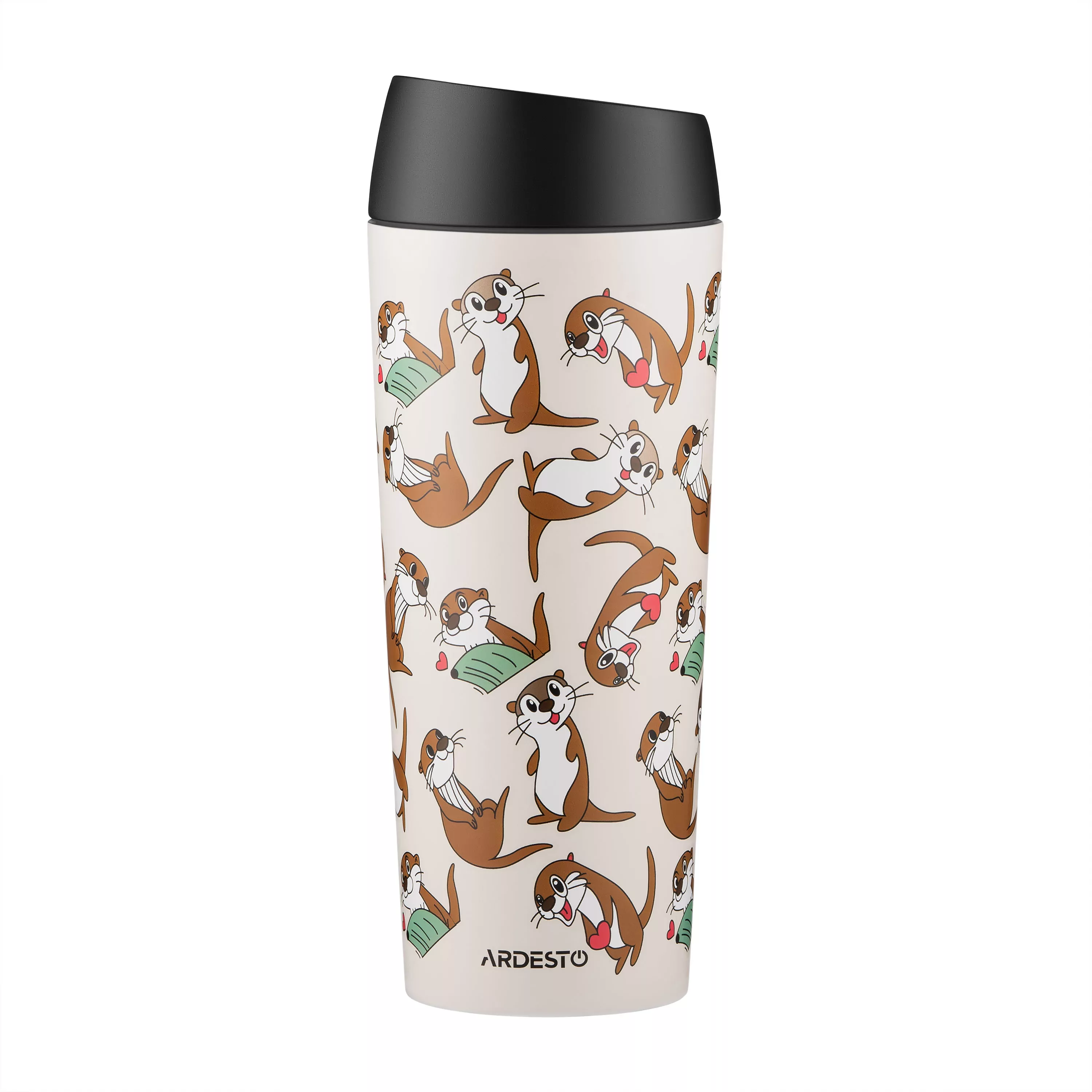 Термокухоль Ardesto Coffee Time Otter 450 мл бежевий