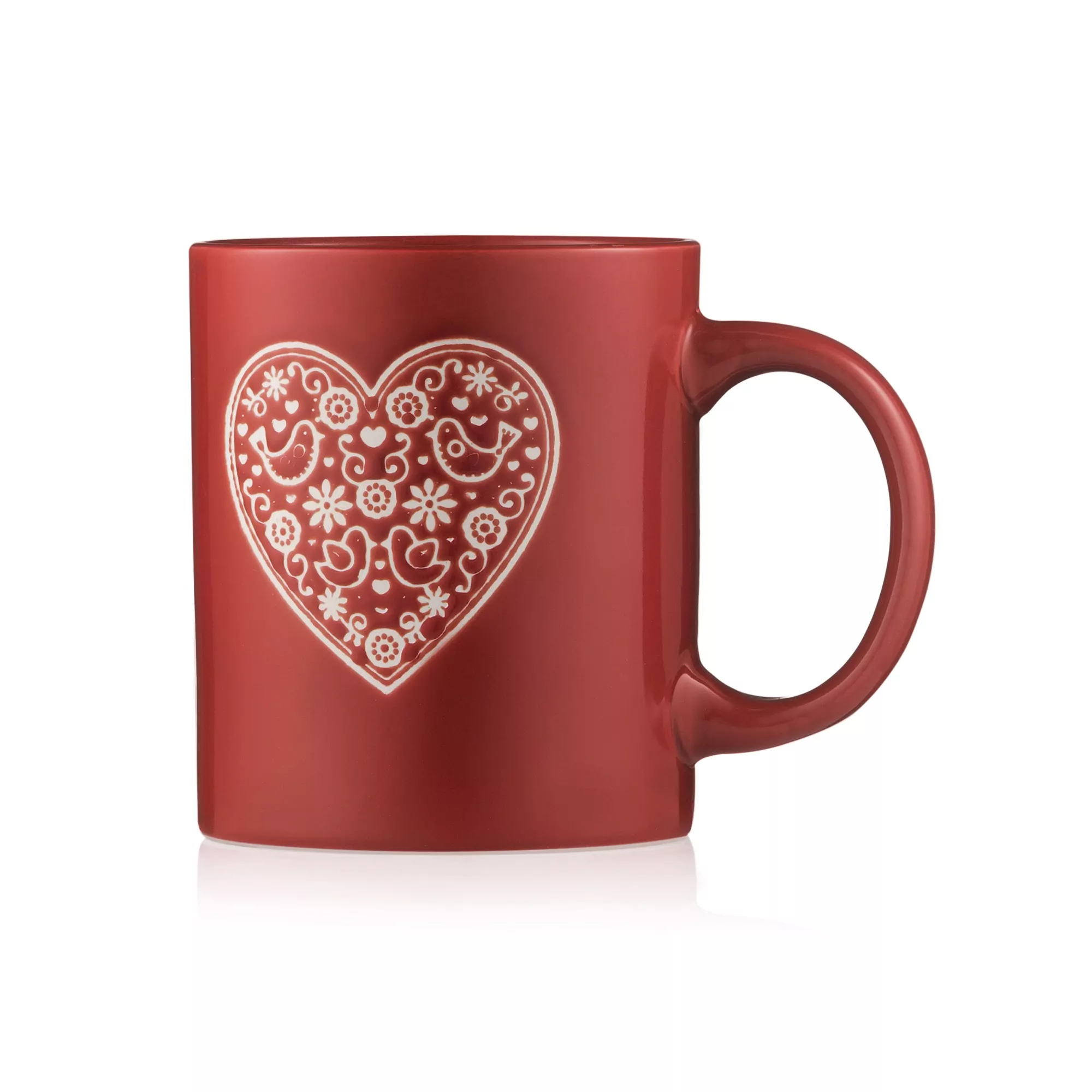 Чашка Ardesto Heart 320 мл червоний